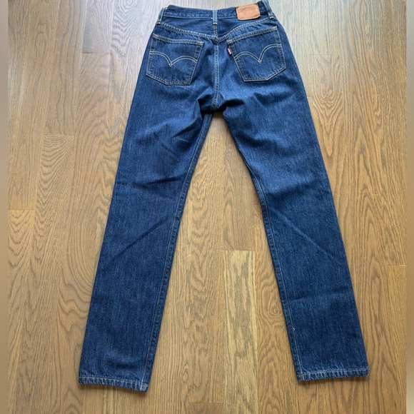 Levi's 501 Men's Straight Jeans in Deep Blue 26x32 y2k trendy 2019 premium - Picture 9 of 10